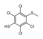 2,3,5,6-Tetrachloro-4-(methylthio)benzenethiol结构式