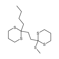 2-butyl-2-(2-(2-(methylthio)-1,3-dithian-2-yl)ethyl)-1,3-dithiane Structure