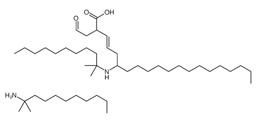 4-(tert-dodecylamino)octadecenyl-4-oxobutyric acid, compound with tert-dodecylamine (1:1) Structure