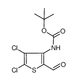 tert-butyl (4,5-dichloro-2-formyl-3-thienyl)carbamate结构式