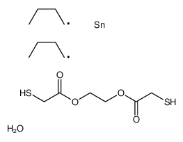 dibutyl(oxo)tin,2-(2-sulfanylacetyl)oxyethyl 2-sulfanylacetate Structure