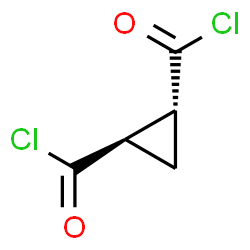 1,2-Cyclopropanedicarbonyl dichloride, (1R,2R)-rel- (9CI) Structure