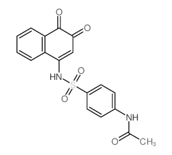 Acetamide,N-[4-[[(3,4-dihydro-3,4-dioxo-1-naphthalenyl)amino]sulfonyl]phenyl]- structure