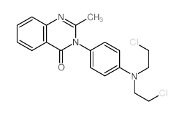 4(3H)-Quinazolinone,3-[4-[bis(2-chloroethyl)amino]phenyl]-2-methyl- Structure
