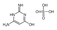 4-oxo-1H-pyrimidin-2,6-diammonium sulphate Structure