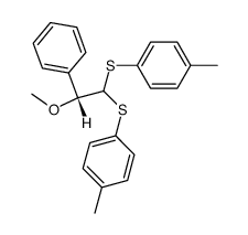 (R)-(2-methoxy-2-phenylethane-1,1-diyl)bis(p-tolylsulfane) Structure
