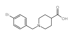 1-(4-bromo-benzyl)-piperidine-4-carboxylic acid hydrochloride Structure