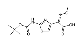 (Z)-2-(2-tert-butoxycarbonylaminothiazol-4-yl)-2-methoxyiminoacetic acid Structure