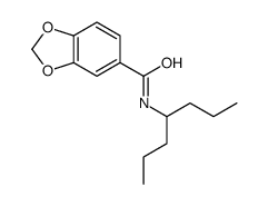 N-(庚烷-4-基)苯并[d][1,3]二氧杂环戊烷-5-甲酰胺结构式