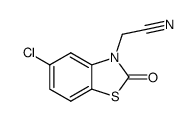 5-chloro-2-oxo-3(2H)-benzothiazolineacetonitrile结构式