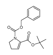 1-Benzyloxycarbonyl-4,5-dihydro-1H-pyrrole-2-carboxylic acid,tert-butyl ester Structure