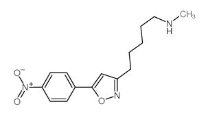 N-methyl-5-[5-(4-nitrophenyl)oxazol-3-yl]pentan-1-amine结构式