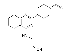 2-(4-Formylpiperazino)-4-(2-hydroxyethylamino)-5,6-tetramethylenepyrimidine结构式