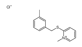 1-methyl-2-[(3-methylphenyl)methylsulfanyl]pyridin-1-ium,chloride Structure