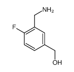 Benzenemethanol, 3-(aminomethyl)-4-fluoro- (9CI) structure
