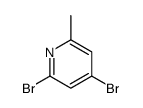 2,4-Dibromo-6-methylpyridine Structure