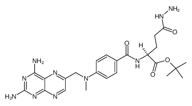 tert-butyl N'-<4--N-methylamino>benzoyl>-L-glutamic acid γ-hydrazide结构式