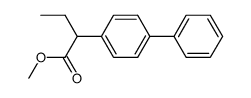 methyl 2-p-biphenylylbutanoate Structure