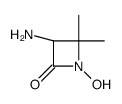 (3S)-3-amino-1-hydroxy-4,4-dimethylazetidin-2-one结构式