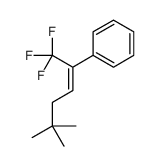 (1,1,1-trifluoro-5,5-dimethylhex-2-en-2-yl)benzene结构式