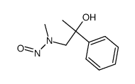 (2-hydroxy-2-phenylpropyl)methylnitrosamine Structure