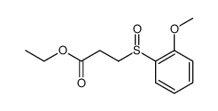 3-(2-methoxyphenylsulfinyl)propionic acid ethyl ester结构式
