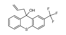 2-trifluoromethyl-9-allyl-9-thioxanthenol Structure