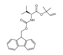 N-(9-fluorenylmethoxycarbonyl)valine 1,1-dimethylallyl ester结构式