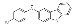 4-(3-咔唑基氨基)酚结构式