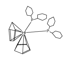 hafnocene di((Cy2)phosphide) Structure