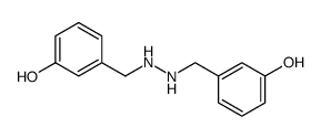 N,N'-bis-(3-hydroxy-benzyl)-hydrazine结构式