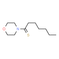 Morpholine,4-(1-thioxoheptyl)- (9CI) Structure