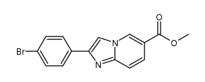 METHYL 2-(4-BROMOPHENYL)IMIDAZO[1,2-A]PYRIDINE-6-CARBOXYLATE结构式