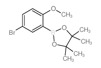 5-溴-2-甲氧基苯硼酸频那醇酯结构式