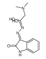 2-(dimethylamino)-N'-(2-oxoindol-3-yl)acetohydrazide,hydrochloride Structure