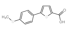 5-[4-(甲硫基)苯基]噻吩-2-羧酸结构式