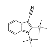 1,2-di(trimethylsilyl)-3-cyanoindolizine Structure