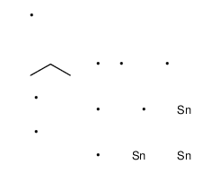 1,1-bis(trimethylstannyl)propyl-trimethylstannane Structure