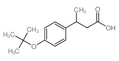 3-(4-叔丁氧基苯基)丁酸结构式