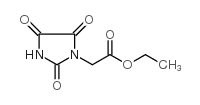ETHYL 2,4,5-TRIOXOIMIDAZOLIDINE-1-ACETATE Structure