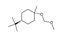 trans-4-tert-butyl-O-(methoxymethyl)-1-methylcyclohexanol结构式