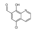 5-chloro-8-hydroxyquinoline-7-carbaldehyde结构式
