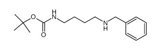 N(1)-benzyl-N(4)-(tert-butyloxycarbonyl)-1,4-diaminobutane结构式