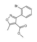3-(2-bromo-phenyl)-5-methyl-isoxazole-4-carboxylic acid methyl ester结构式