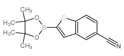5-氰基-2-(4,4,5,5-四甲基-1,3,2-二氧硼烷-2-基)-苯并[b]噻吩结构式