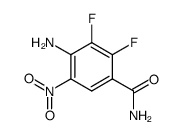 4-氨基-2,3-二氟-5-硝基苯甲酰胺结构式
