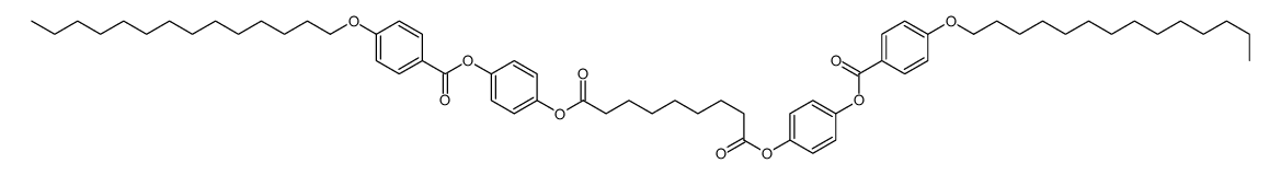 bis[4-(4-tetradecoxybenzoyl)oxyphenyl] nonanedioate Structure