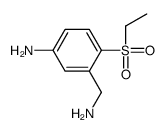 3-(aminomethyl)-4-ethylsulfonylaniline Structure