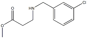 methyl 3-(3-chlorobenzylamino)propanoate Structure