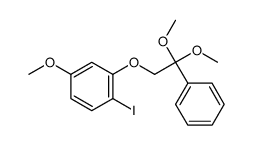2-(2,2-dimethoxy-2-phenylethoxy)-1-iodo-4-methoxybenzene结构式